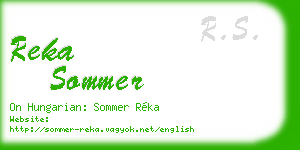 reka sommer business card